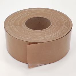 Papieren plakband 70 mm x 150 mtr bruin kruislings versterkt