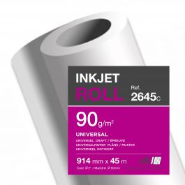 Clairefontaine inkjet rollen wit 90 g/m² 914 mm x 45 M 50 mm