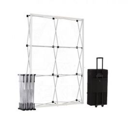 Pop-Up Smart Fabric Silver 2x3 in square trolleycase