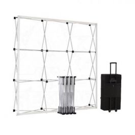 Pop-Up Smart Fabric Silver 3x3 in square trolleycase