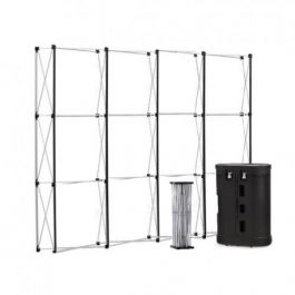 Pop-Up Smart Magnetic Silver 4x3 straight in hard trolleycase