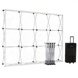 Pop-Up Smart Fabric Silver 4x3 in square trolleycase