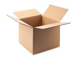 Amerikaanse dozen dubbele golf 350 x 230 x 260 mm bruin