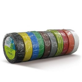 Isolatietape 15 mm x 10 mtr diverse kleuren