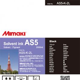 Mimaki AS5 inkt Black 2L Bulk (AS5-K-2L)