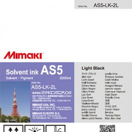 Mimaki AS5 inkt Light Black 2L Bulk (AS5-LK-2L)