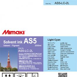 Mimaki AS5 inkt Light Cyan 2L Bulk (AS5-LC-2L)