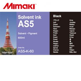 Mimaki AS5 inkt Black 600ml (AS5-K-60)