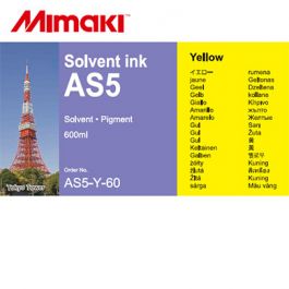 Mimaki AS5 inkt Yellow 600ml (AS5-Y-60)