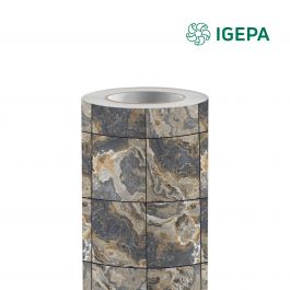 Igepa Newdeco Wallfilm Marble  bruin DMB1550 1220 mm x 50 M
