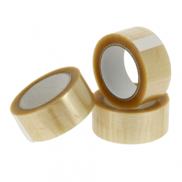 Tape PP solvent 48 mm x 100 mtr transparant
