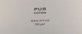 Pur Coton absinthe 250g/m² 700 x 1020 mm LL