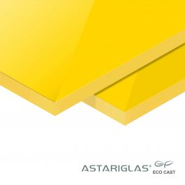 Astariglas® ECO CAST RAL1018 zinkgeel 600 mm x 1000 mm 8 mm