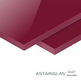 Astariglas® ECO CAST RAL3005 wijnrood 600 mm x 1000 mm 8 mm