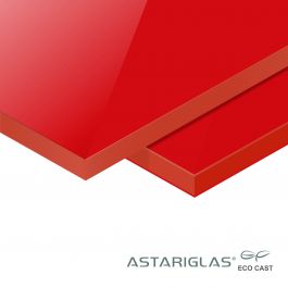 Astariglas® ECO CAST RAL3020 verkeersrood 600 mm x 1000 mm 8 mm