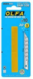 Olfa afbreekmesjes navulverpakking 30° SAB-10 t.b.v. SAC-1 (VE=10)