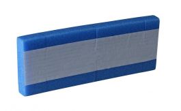 Schuimpads zelfklevend 100 x 100 x 25 mm x 1,15 mtr blauw