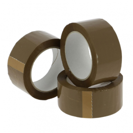 Tape PP acryl 48 mm x 100 mtr bruin low noise