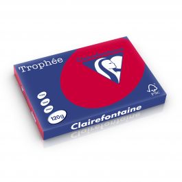 Clairefontaine Trophee intensief kersenrood 120 g/m² 297 x 420 mm BL 1378