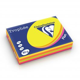 Clairefontaine Trophee fluo 80 g/m² fluo assorti 1705 210 x 297 mm LL