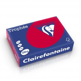 Clairefontaine Trophee intensief 210 g/m² kersenrood 2211 210 x 297 mm LL