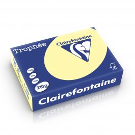 Clairefontaine Trophee pastel 210 g/m² geel 2220 210 x 297 mm LL