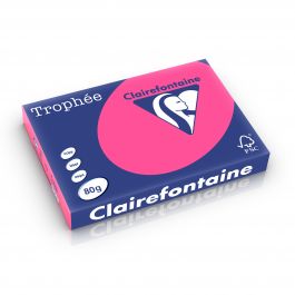 Clairefontaine Trophee fluo 80 g/m² fluo roos 2888 297 x 420 mm BL