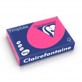 Clairefontaine Trophee fluo 80 g/m² fluo roos 2973 210 x 297 mm LL