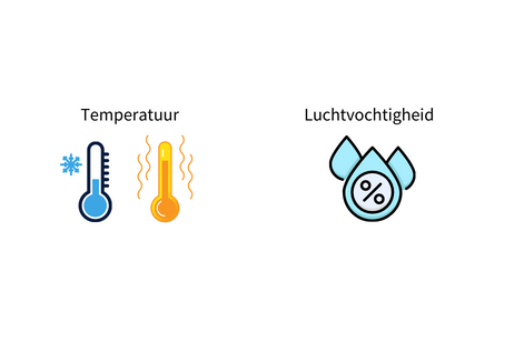 temperatuur en luchtvochtigheid temperatuur en luchtvochtigheid